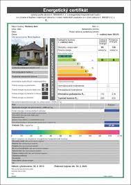 energetický certifikát